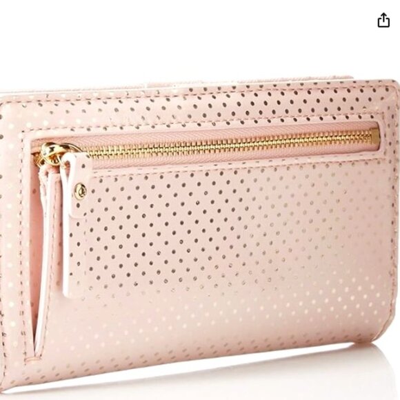 Kate Spade Lilac Street Dot Lacey Pink Gold Wallet - Picture 2 of 6